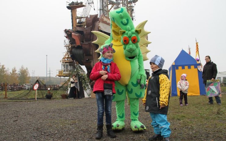 Březenský drak. Foto: Severočeské doly