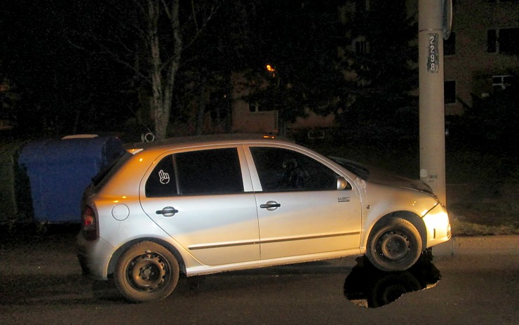 Nehoda v Chomutově. Foto: MP Chomutov