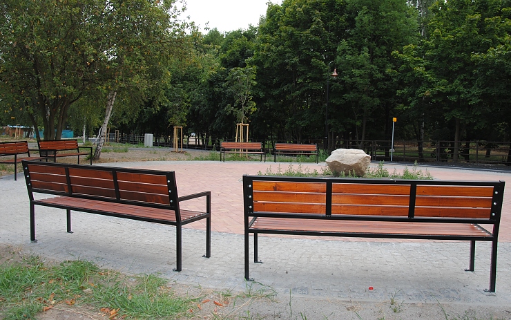Olejomlýnský park v centru města po revitalizaci. Foto: MÚ Jirkov Olejomlýnský park v centru města po revitalizaci. Foto: MÚ Jirkov