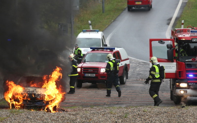 Cvičení hasičů. Ilustrační foto