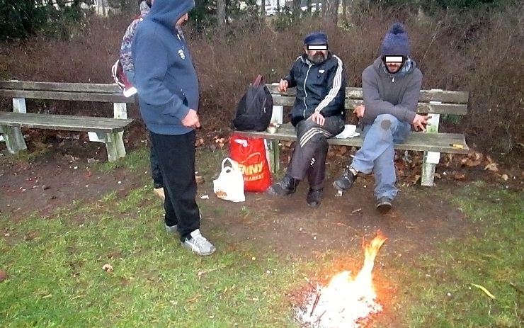 Oheň v parčíku. Foto: MP Chomutov Oheň v parčíku. Foto: MP Chomutov