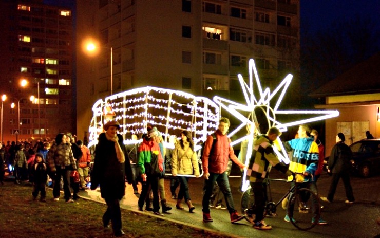 Světelná kometa. Foto: Roman Novotný Světelná kometa. Foto: Roman Novotný