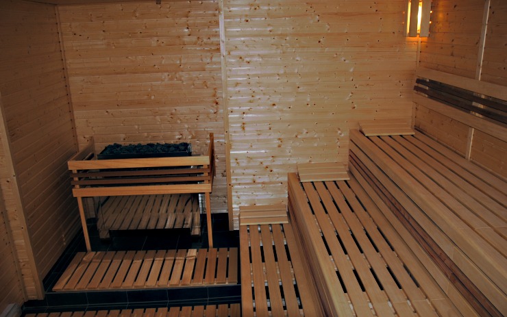 Potírna v městské sauně. Foto: město Jirkov Potírna v městské sauně. Foto: město Jirkov