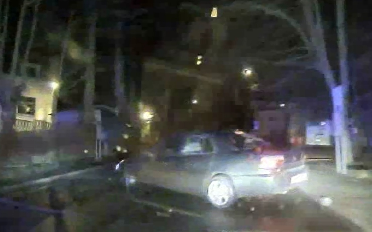 Honička končí v tomto okamžiku smykem. Foto: Policie ČR Honička končí v tomto okamžiku smykem. Foto: Policie ČR