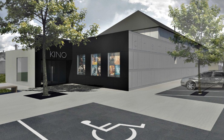 Kino Egerie - vizualizace. Zdroj: Město Klášterec nad Ohří Kino Egerie - vizualizace. Zdroj: Město Klášterec nad Ohří