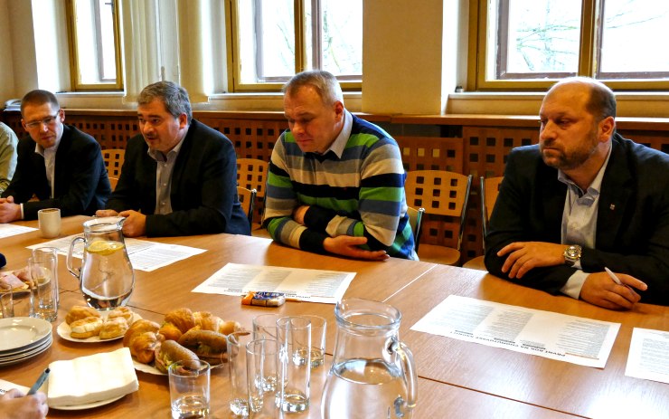 Marian Bystroń, Daniel Černý, Marek Hrabáč a Jaroslav Komínek. Foto: Oldřich Hájek Marian Bystroń, Daniel Černý, Marek Hrabáč a Jaroslav Komínek. Foto: Oldřich Hájek