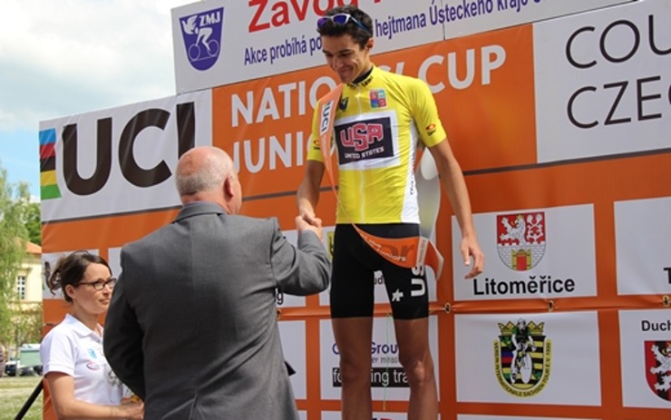 Letošní vítěz Závodu míru juniorů Christopher Blevins z USA. Foto: Ústecký kraj Letošní vítěz Závodu míru juniorů Christopher Blevins z USA. Foto: Ústecký kraj