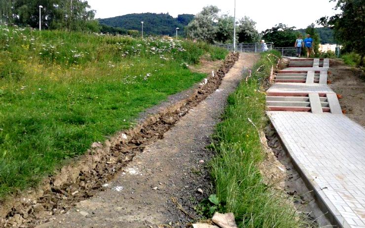 Rekonstrukce schodiště ve Studentské ulici. Foto: město Jirkov
