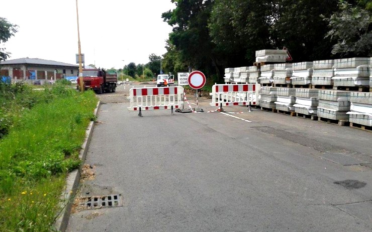 Rekonstrukce Palackého ulice. Foto: město Jirkov