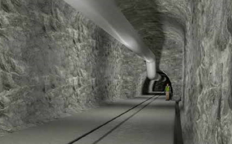 Hlubinné úložiště může být až kilometr pod zemí. Foto: SÚRAO