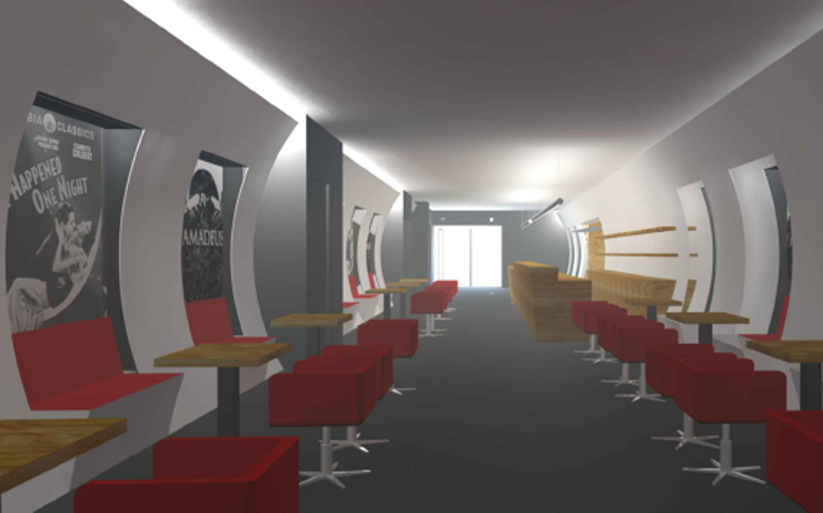 Vizualizace kinokavárny. Foto: Klášterec nad Ohří Vizualizace kinokavárny. Foto: Klášterec nad Ohří