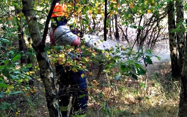 Přístup k jednotlivým ohniskům byl složitý. Foto: Hasiči Kadaň