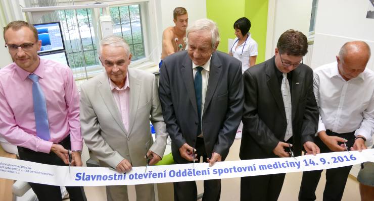 Slavnostní otevření Oddělení sportovní medicíny. Foto: Oldřich Hájek