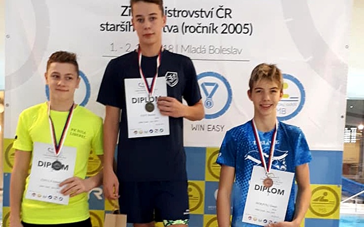 Plavání: Tomáš Moravec byl třikrát bronzový na Mistrovství České republiky