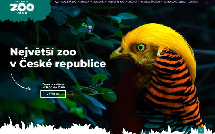 Zoopark má nový web. Funguje bez problémů i na mobilních telefonech