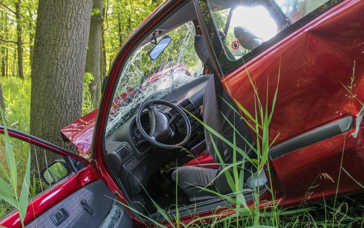 AKTUÁLNĚ: Auto na Chomutovsku narazilo do stromu, zasahují všechny záchranné složky