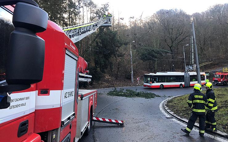 Výjezdů hasičů přibývá: Silný vítr trhá střechy a láme stromy, zoologické zahrady raději zavřely