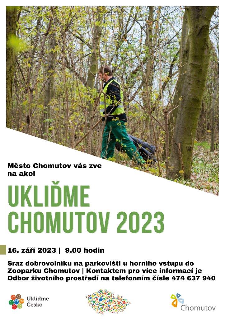 Ukliďme Chomutov 2023 plakát