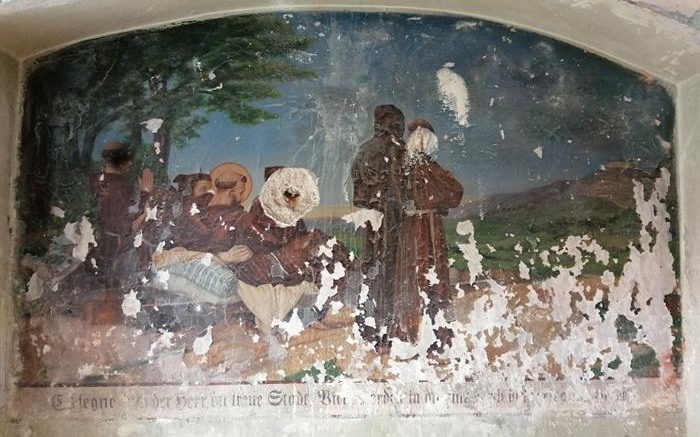 Ve Františkánu byla objevena historická nástěnná malba. Čeká jí restaurování