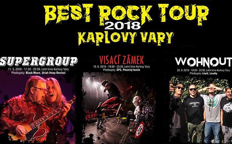 Supergroup, Visací zámek a Wohnout. V Karlových Varech startuje Best Rock Tour 2018