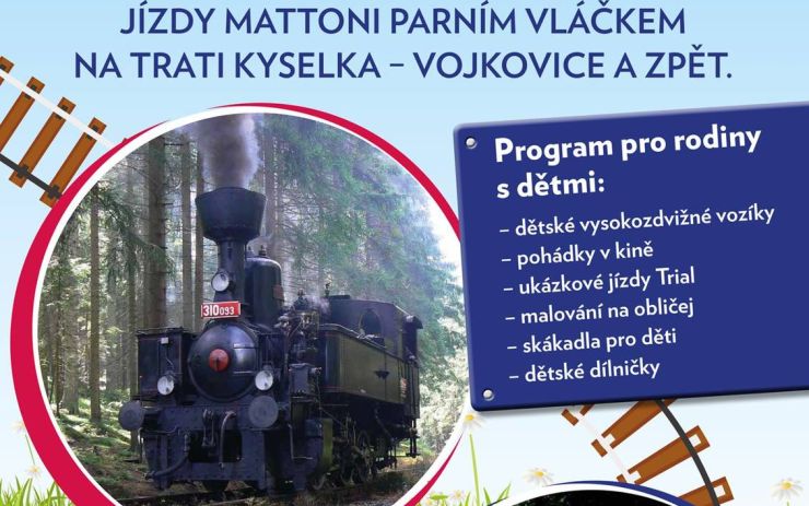 TIP NA VÍKEND: Vydejte se parním vláčkem na tradiční Rodinný den do Kyselky