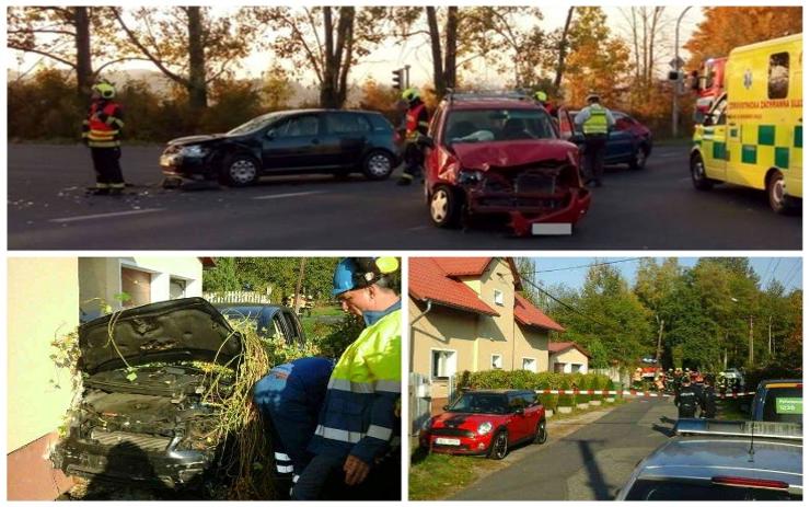 OBRAZEM: Černá středa na silnicích Karlovarského kraje! Během jedné z šesti havárií zemřel člověk