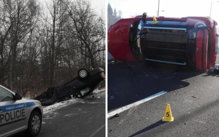 FOTO: Popíjeli, pak bourali! Dva muži na Karlovarsku nezvládli řízení, do střízlivosti měli daleko