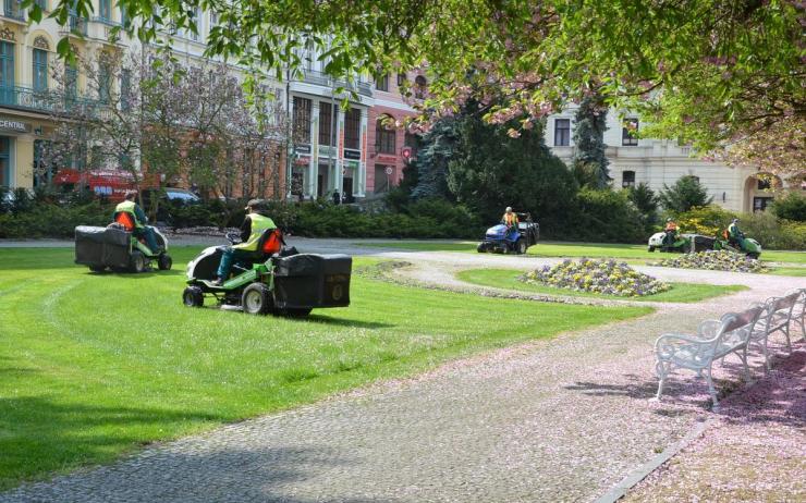 Boj se suchem: V Karlových Varech začnou méně a jinak sekat trávníky