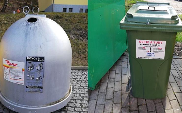 Třiďte odpad! V Karlových Varech přibyly další nádoby na kov a tuky z kuchyní