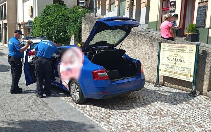 Strážníci si v Karlových Varech opět posvítili na taxikáře. Jaký byl výsledek?