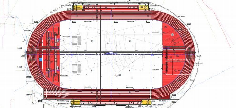 atletický stadion projekt snímek web