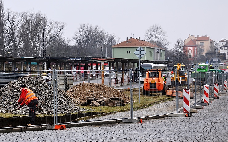 Rekonstrukce autubusového nádraží v Litoměřicích. Foto: město Litoměřice