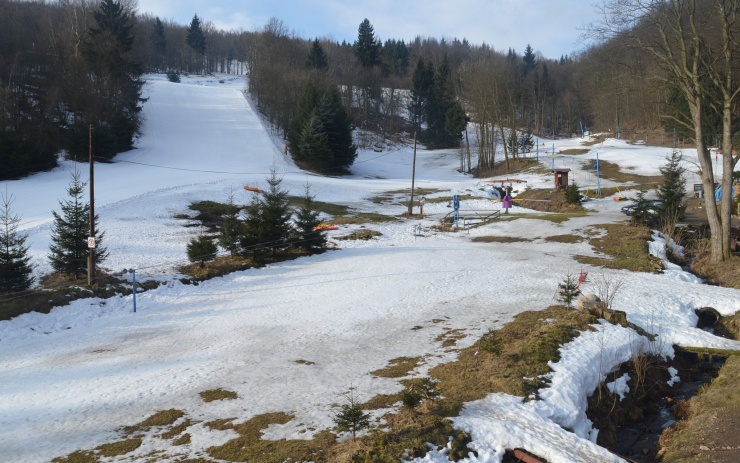 Stav sněhu ve Ski areálu Telnice. Foto: Holiday info