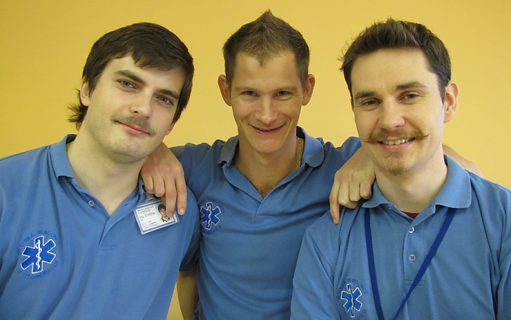 Jiří Štverák ml., Jan Zikmund a Miroslav Zůna podporují kampaň Movember pravidelně. Foto: N. Křečková