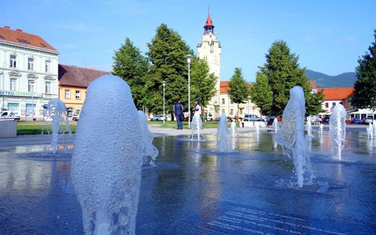 V Lovosicích byl spuštěn zkušební provoz nové fontány