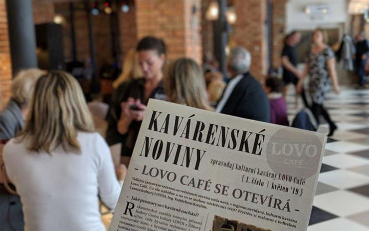 Kavárna LOVO Café je zkušebně otevřena. Práce by měly být dokončeny koncem června