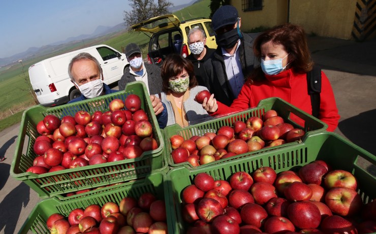 Zemědělské družstvo Klapý darovalo litoměřické nemocnici jablka