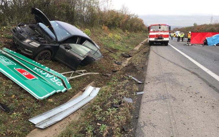 OBRAZEM: Při hromadné nehodě na D8 zemřel člověk, další se zranil. Dálnice je uzavřena