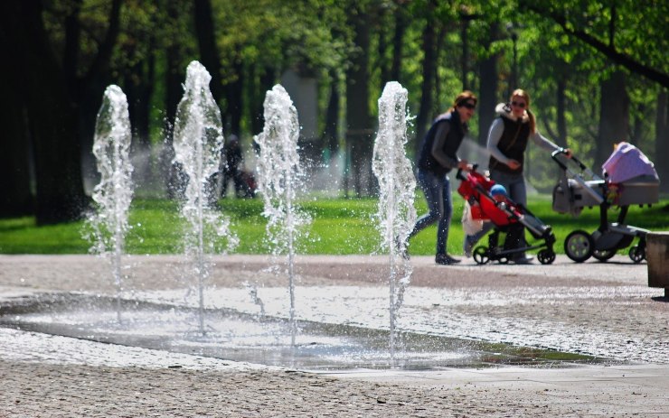 Město předchází usychání stromů v Jiráskových sadech zavlažováním