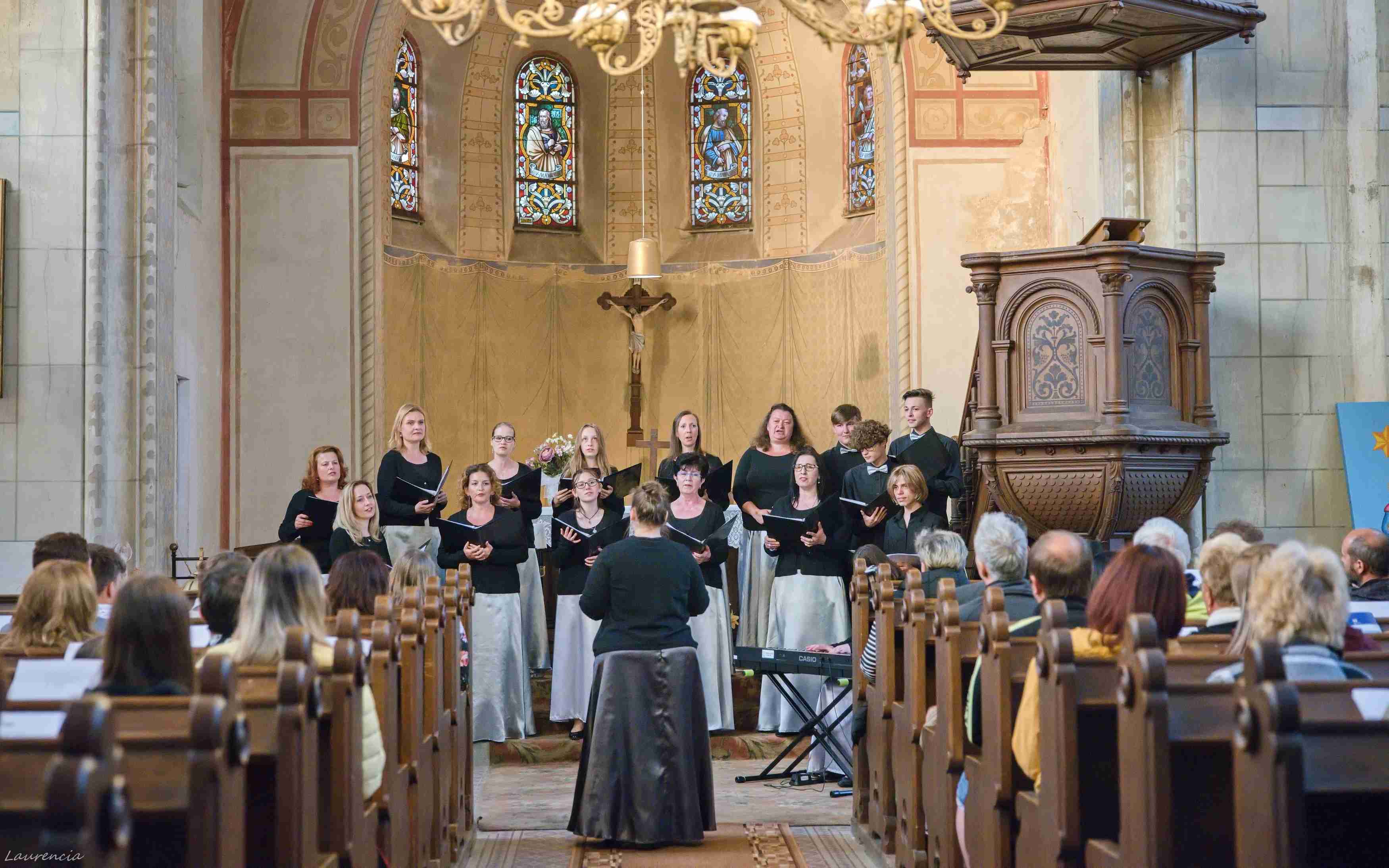 FOTO: Proběhla Noc kostelů. Koncert v kostele Božího Spasitele v Podbořanech si přišly poslechnout desítky lidí