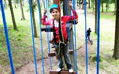 Lanový park ve Sport areálu Klíny na Mostecku.