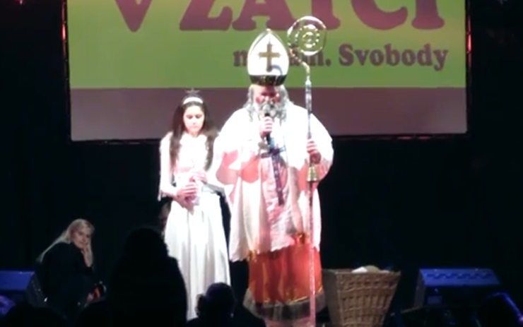Mikuláš v Žatci. Foto: Adam Vent