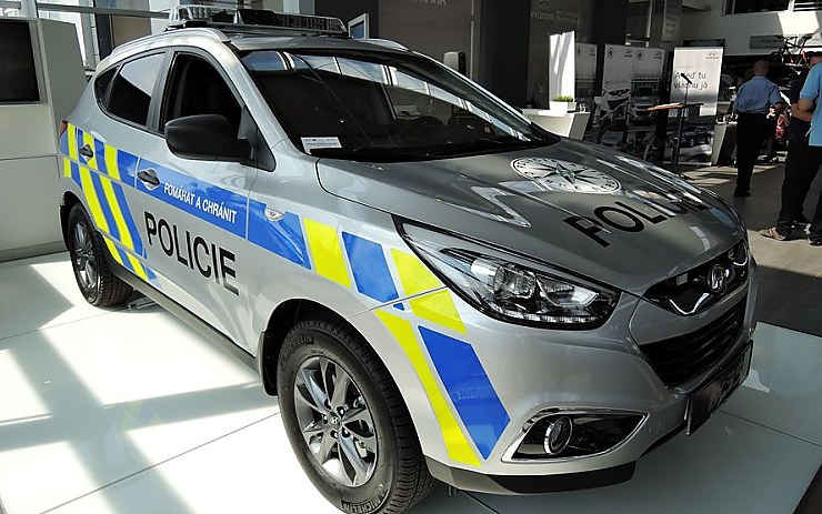 Nový policejní hyundai do lehkého terénu. Foto: Policie ČR