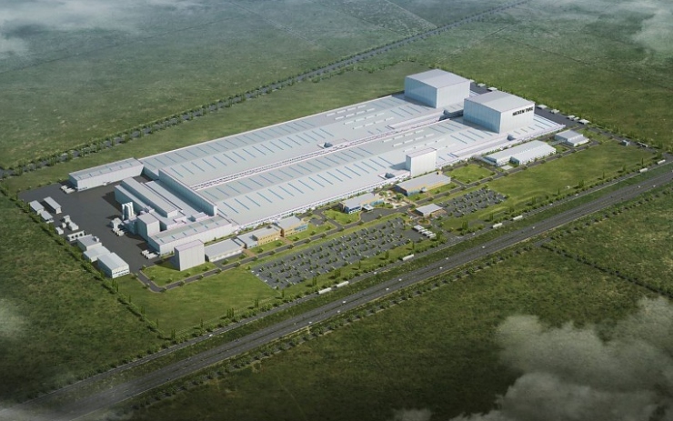 Vizualizace obří továrny společnosti Nexen Tire. Foto: Czechinvest