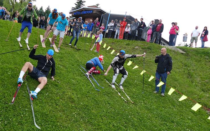 Pátý ročník Zelené stopy, závodu na běžkách. Foto: Oldřich Hájek