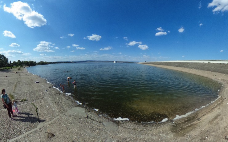 Nechranice u hráze. Foto: Oldřich Hájek