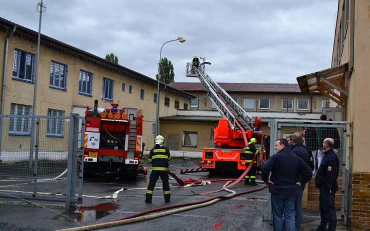 Zásah v areálu věznice. Foto: VS ČR