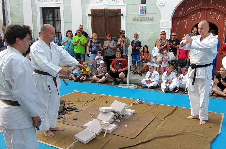 Při muzejní noci se vyřádili i karatisté