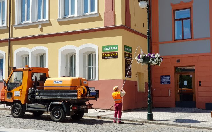 V centru Loun řádil o víkendu výtržník, chtěl demolovat květinovou výzdobu