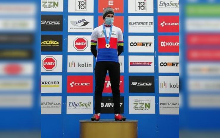Skvělý úspěch: Mistrovství ČR v cyklokrosu ovládl v juniorské kategorii Pavel Jindřich z Loun